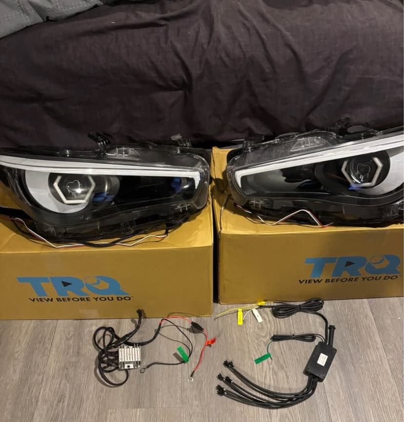 Infiniti Q50 Custom Headlights | 2014-2023 | Full LED or Projector Retrofit | Sequential Turn, RGB DRL, Demon Eye | Black or Chrome Housing | Plug & Play