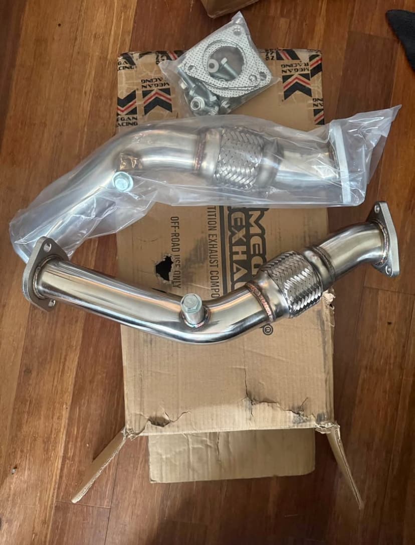 350Z/G35 Megan Racing Test Pipes & Down Pipes - 2.5" T304 Stainless | VQ35DE/HR Performance | High-Flow Cat Delete | Direct Bolt-On Exhaust Upgrade