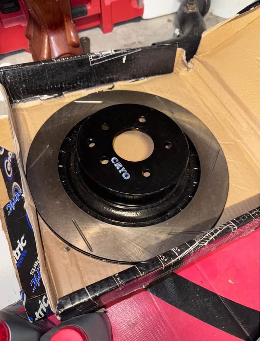 G37 Centric Rotors + Hawk Dynamic Torque Control Racing Pads