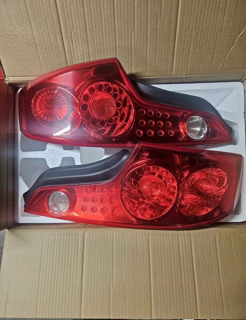 2004 Infiniti G35 Coupe OEM Rear Taillights | Left & Right Pair | Genuine Nissan/Infiniti | DOT/SAE Approved | Plug & Play Direct Replacement