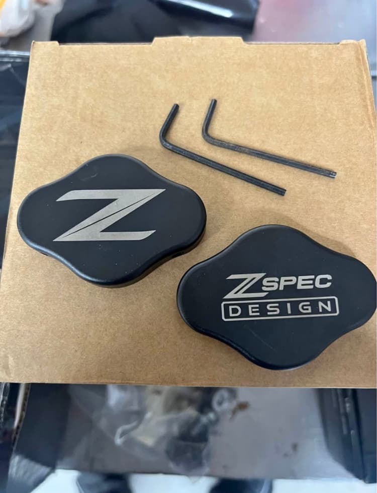 2009-2020 370Z Z-Spec Radiator Cover Set | Real Carbon Fiber or Aluminum | Clean Engine Bay | OEM Bolt-On