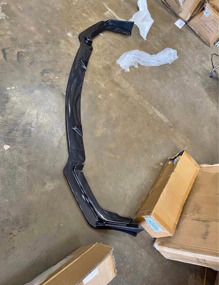 Carbon Fiber Front Bumper Lip Kit for INFINITI Q50 (2014-2024) - Sporty Upgrade | Real 3K Twill or Forged Carbon | V37 Aggressive Aero Styling | Direct Fit for Sport & Red Sport Bumpers