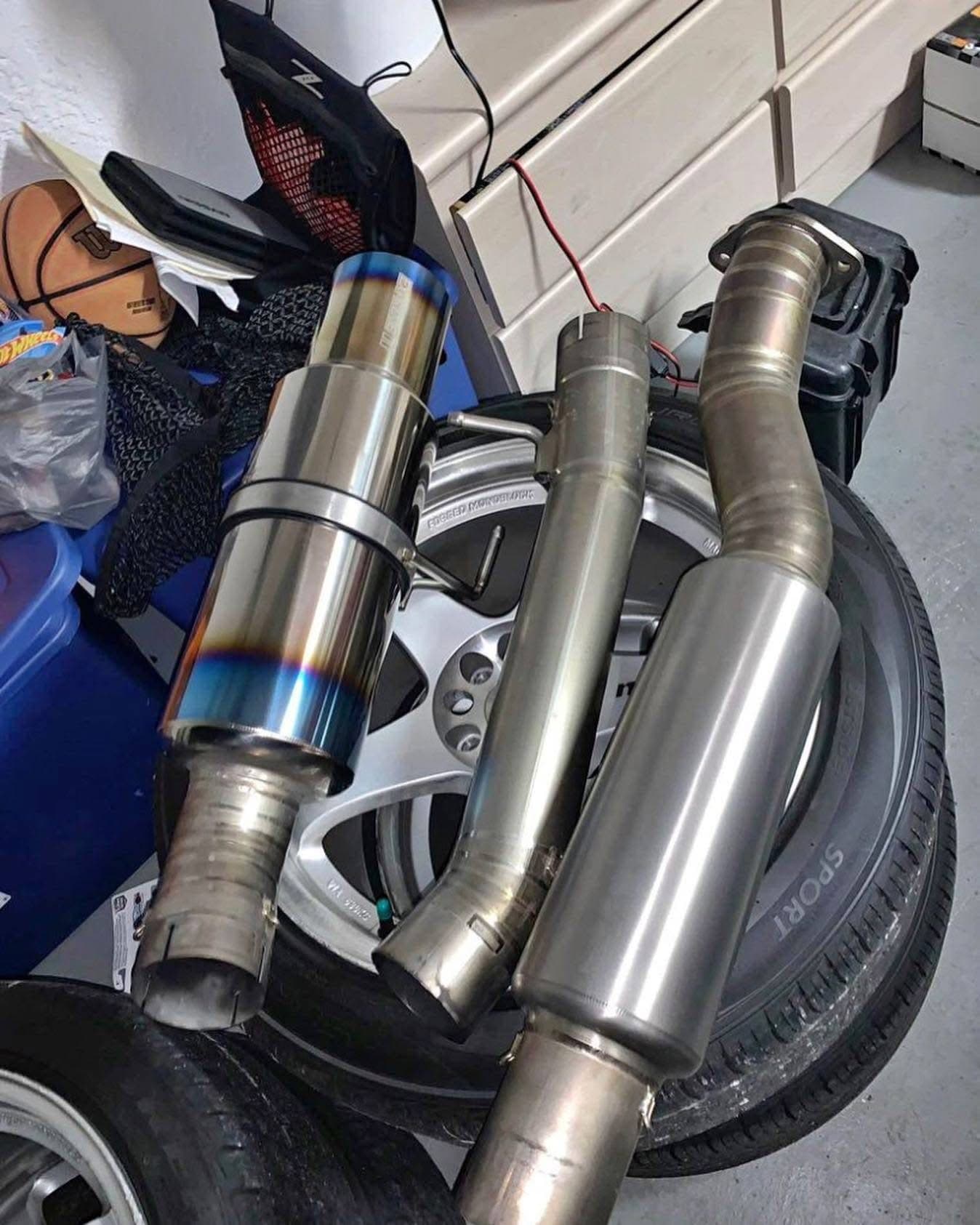 Tomei Titanium Exhaust Pipes | G35, G37 | 350Z, 370Z & Q50 - EXPREME Ti Full Titanium Catback | 70mm Ultra Lightweight | VQ35/VQ37VHR Aggressive Sound | JDM Race Spec | Direct Bolt-On