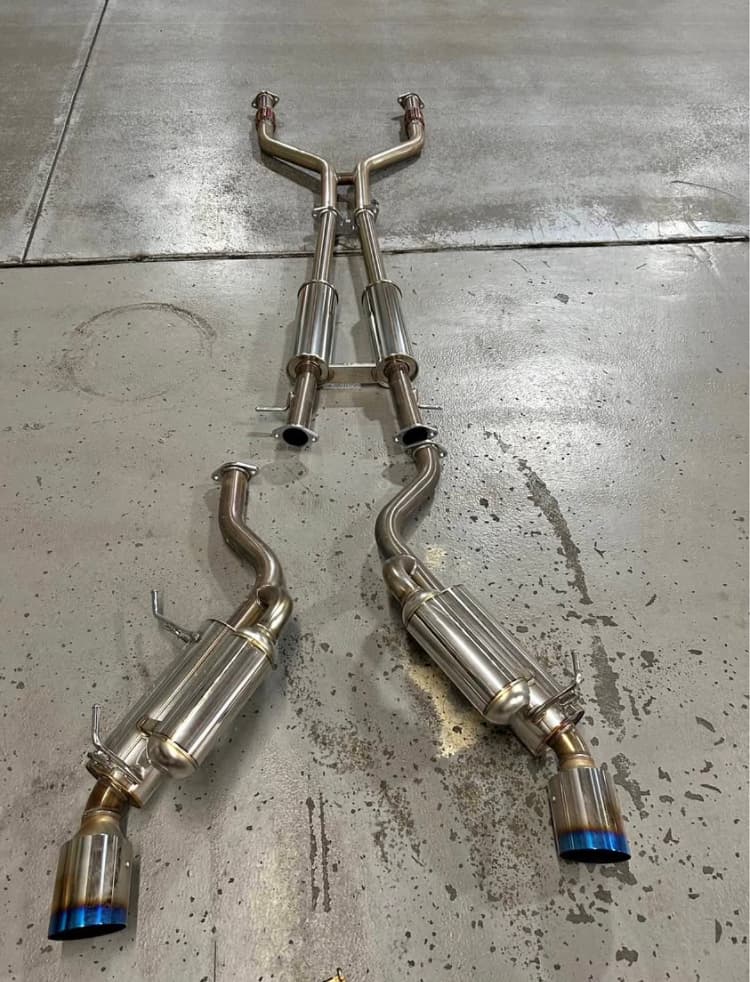 HKS Hi-Power Catback Exhaust System for 2008-2013 Infiniti G37/Q60 Coupe RWD - 60mm SUS304 Stainless | Dual Muffler | Deep Tone VQ37VHR Performance | JDM Bolt-On