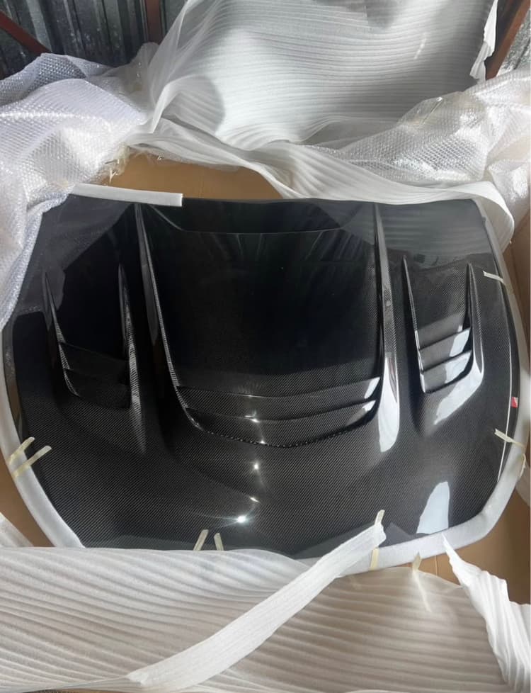 MRD Demon Style V5 Carbon Fiber Hood for Infiniti Q50 2014-2023 & Q60 2017-22 | Lightweight Vented Bolt-On Aero Upgrade